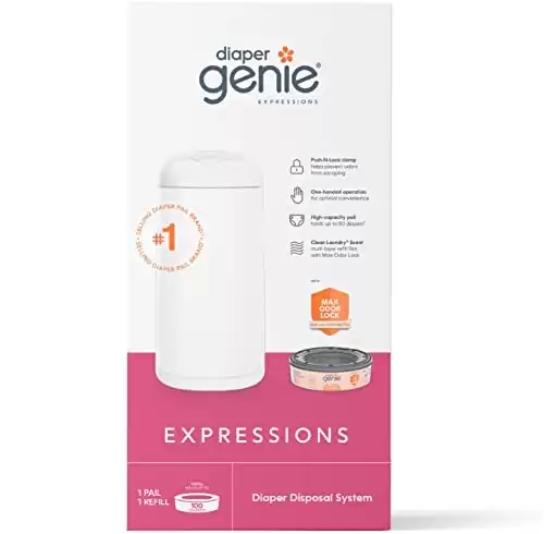 Diaper Genie Expressions Pail | Odor-Controlling System